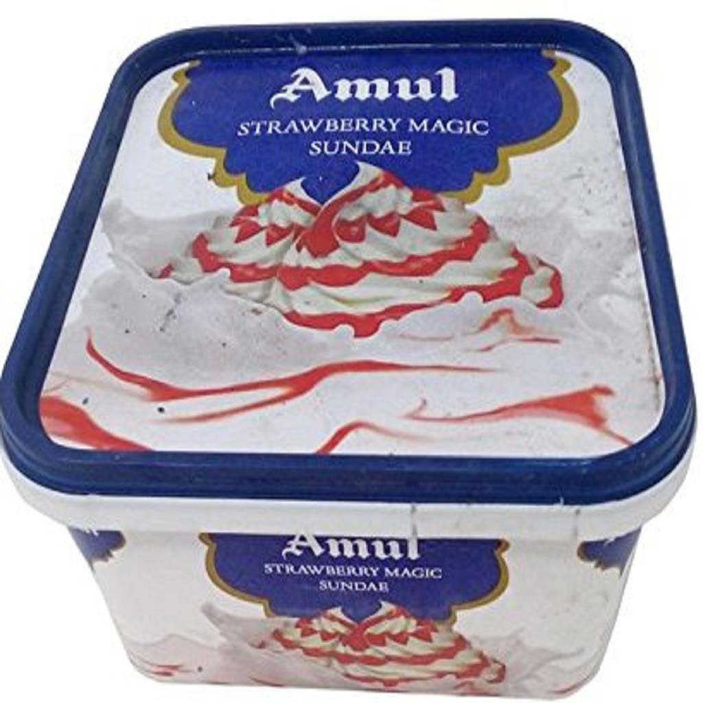 Amul Ice Cream Tub Strawberry Magic