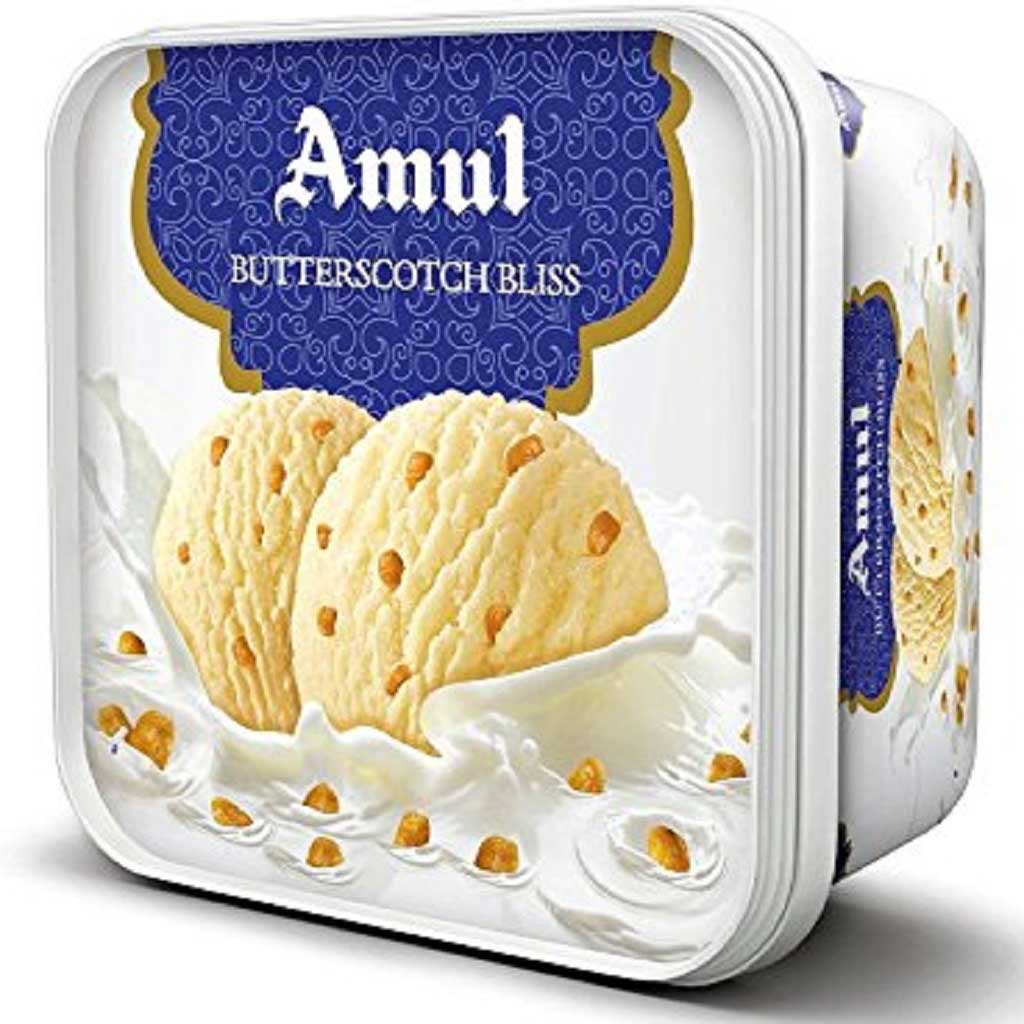 Amul Ice Cream Tub Butterscotch Bliss