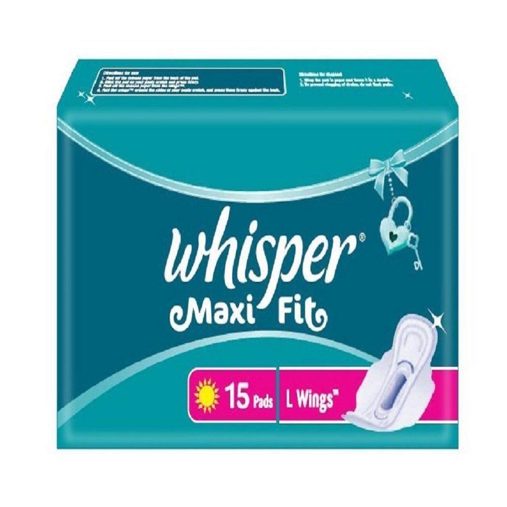 Whisper Maxi Fit L Wings 8pads