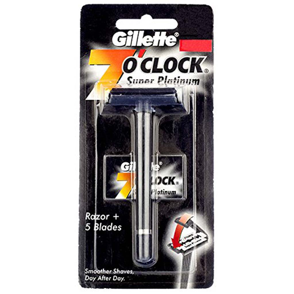 Gillette 7 O-clock Super Platinum Black